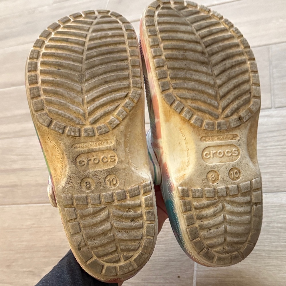 CROCS Colorful Tie-Dye Water Shoes - Picture 3 of 3